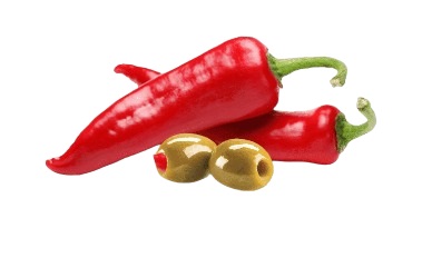 Halkidikioliver fyllda med paprika